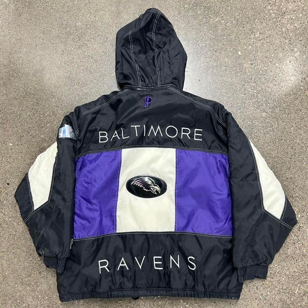 90s Pro Player Baltimore Ravens Puffer Jacket (Size 2XL)
